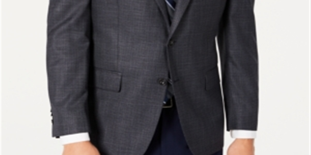 Michael Kors Men's Suit Seperate Long Blazer Grey Size 44