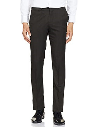 Calvin Klein Men's Slim Fit Stretch Mini Grid Dress Pants Black Size 42X32