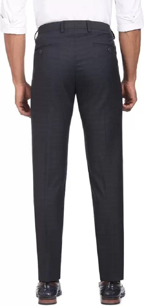 Calvin Klein Men's Slim Fit Stretch Mini Grid Dress Pants Blue Size 42X32