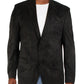 Ralph Lauren Men's Linley Faux Suede Lined Two Button Blazer Black Size 40