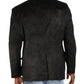 Ralph Lauren Men's Linley Faux Suede Lined Two Button Blazer Black Size 40