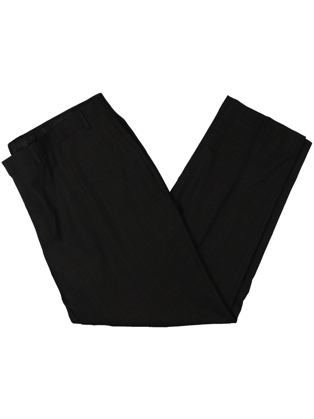 Ralph Lauren Men's Norton Plaid Suit Separate Trouser Pants Black Size 42X30