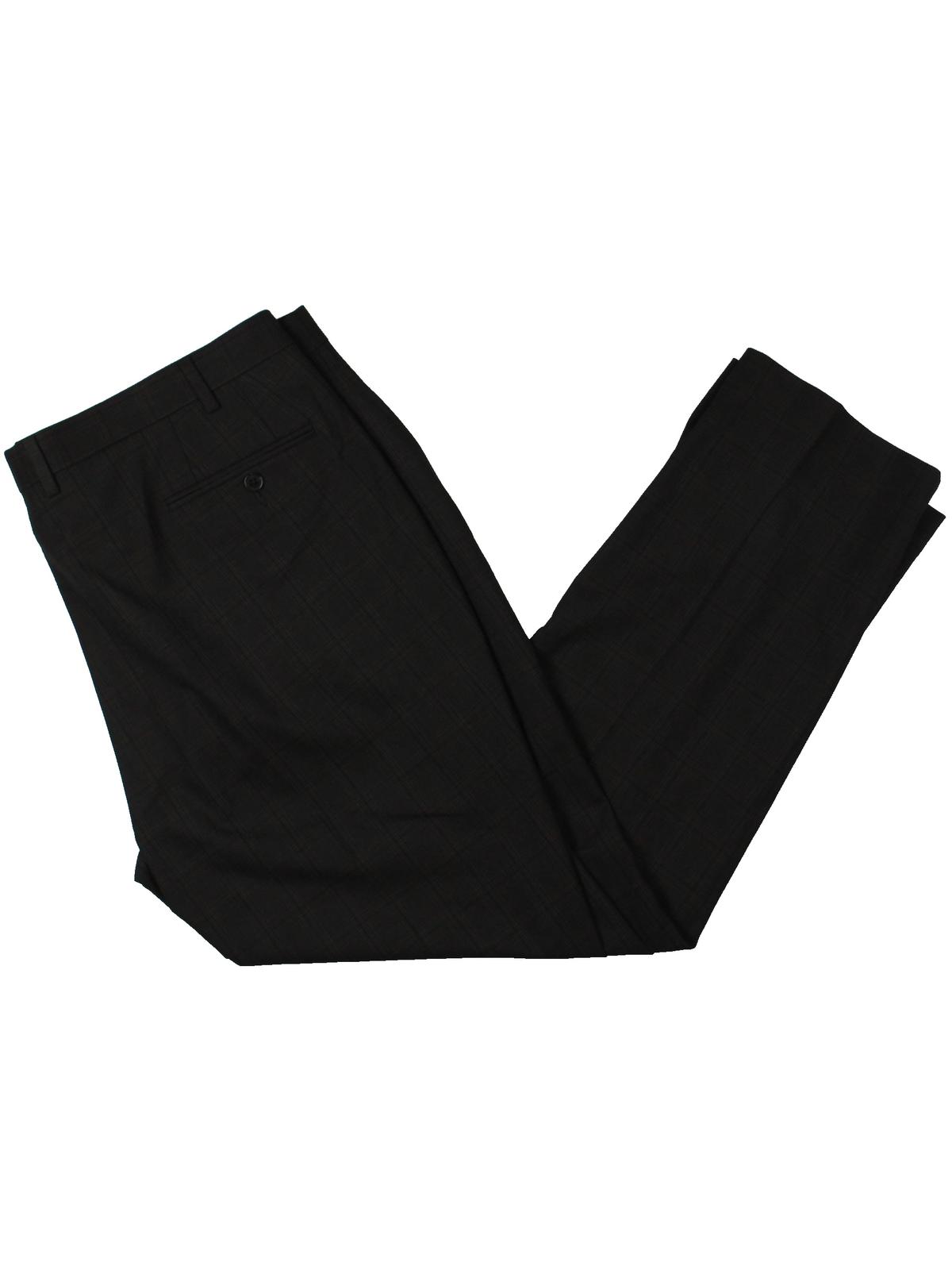Ralph Lauren Men's Norton Plaid Suit Separate Trouser Pants Black Size 42X30