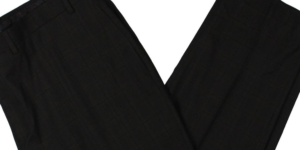 Ralph Lauren Men's Norton Plaid Suit Separate Trouser Pants Black Size 42X30