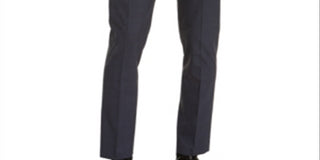 Calvin Klein Men's Skinny Fit Infinite Stretch Check Dress Pants Blue Size 32X32