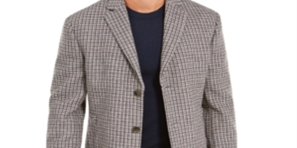 Calvin Klein Men's Prosper Wool Blend X Fit Overcoat Brown Size 48