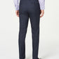 Alfani Men's Stretch Windowpane Plaid Slim Fit Stretch Pants Blue Size 32X32