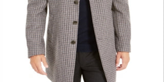 Calvin Klein Men's Prosper X-Fit Overcoat White Size 58