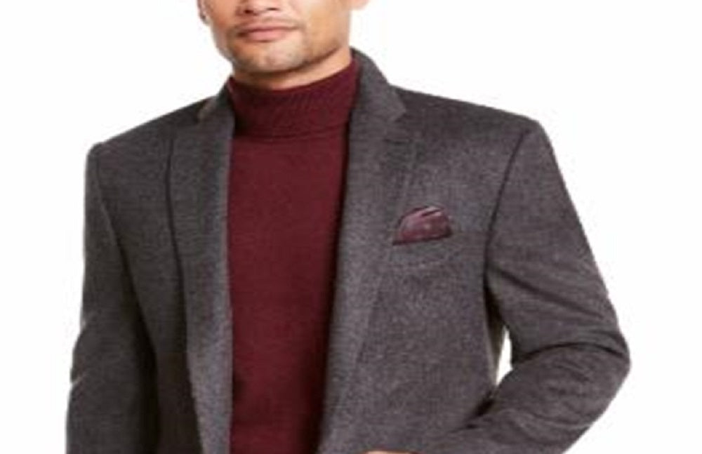 Ralph Lauren Men's Single Breasted Regular Fit Sport Coat Gray Size 44