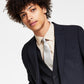 Bar III Men's Slim Fit Wool Suit Jacket Black Size 42