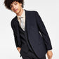 Bar III Men's Slim Fit Wool Suit Jacket Black Size 42