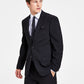 Bar III Men's Skinny Fit Wrinkle Resistant Wool Suit Separate Jacket Black Size 44