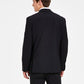 Bar III Men's Skinny Fit Wrinkle Resistant Wool Suit Separate Jacket Black Size 44