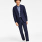Bar III Men's Skinny Fit Wrinkle Resistant Wool Suit Separate Jacket Blue Size 36