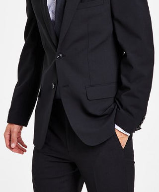 Bar III Men's Skinny Fit Wrinkle Resistant Wool Suit Separate Jacket Blue Size 42