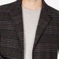 Tommy Hilfiger Men's Addison Wool Blend Trim Fit Overcoat Black Size 38R