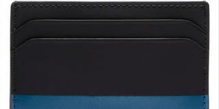 Tumi Men's Slim Two Tone Leather Card Case Blue Size Regular