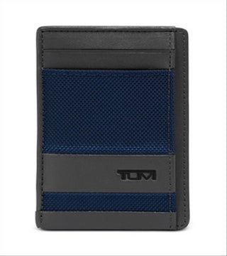 Tumi Men's Money Clip Card Case Blue Size Regular