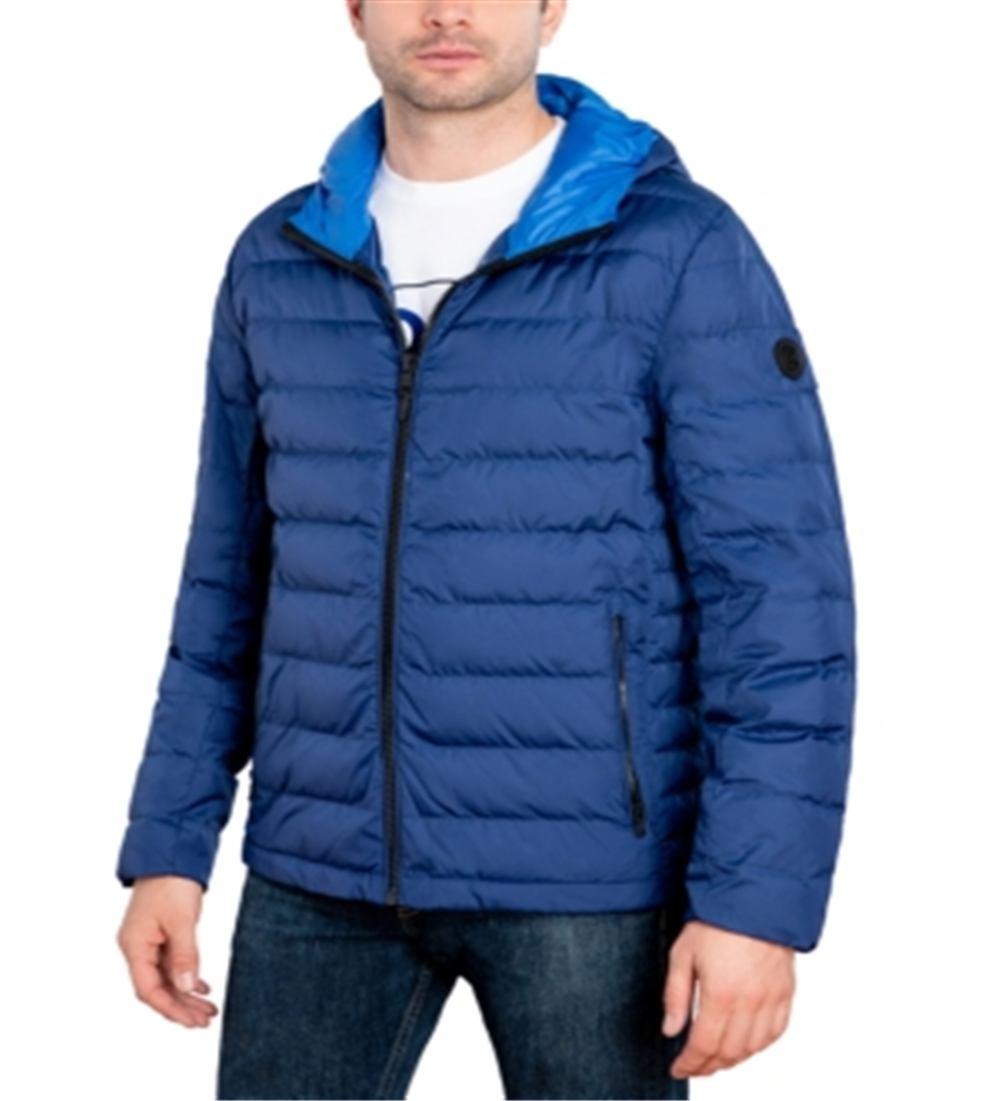 Michael Kors Men's Down Puffer Jacket Blue Size XL