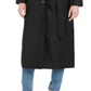 London Fog Women's Hooded Water-Repellent Trench Coat Black Size XL