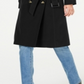 London Fog Women's Belted Double Breasted Water Resistant Trench Coat Black Size Small