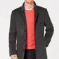 Michael Kors Men's Madison Wool Blend Modern Fit Overcoat Gray Size 42