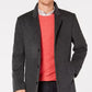 Michael Kors Men's Madison Wool Blend Modern Fit Overcoat Gray Size 44