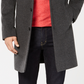 Michael Kors Men's Madison Wool Blend Modern Fit Overcoat Gray Size 40