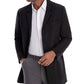 Michael Kors Men's Ghent Slim Fit Overcoat Black Size 38