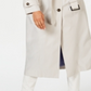 London Fog Women's Water-Repellent Single-Breasted Hooded Trench Coat - Pebble Beige Size S