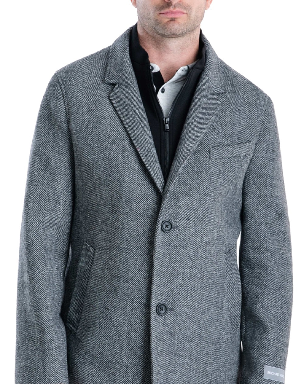 Michael Kors Men's Pike Classic Fit Top Coat Gray Size 40