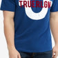 True Religion Men's Logo Mania T-Shirt Blue Size Large