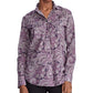 Ralph Lauren Women's Cotton Baroque Button Down Top Purple Size X-Large