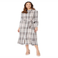 Ralph Lauren Women's Plaid Long Sleeve Dress Pink Size 10