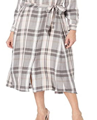 Ralph Lauren Women's Plaid Long Sleeve Dress Pink Size 10