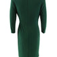 Ralph Lauren Women's Twisted Knot Jersey Dress Green Size 4 Petite