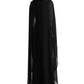 Ralph Lauren Women's Sleeveless Boat Neck Maxi Formal Dress Black Size 4