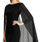 Ralph Lauren Women's Sleeveless Boat Neck Maxi Formal Dress Black Size 4
