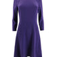 Ralph Lauren Women's Jersey Fit and Flare Dress Purple Size 14