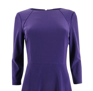 Ralph Lauren Women's Jersey Fit and Flare Dress Purple Size 14