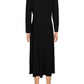 RALPH LAUREN Women's Black Belted Fit + Flare Dress Size 12