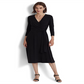 Ralph Lauren Women's Jersey Matte Midi Dress Black Size 18