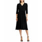 Ralph Lauren Women's Jersey Matte Midi Dress Dress Black Size 6