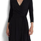 Ralph Lauren Women's Jersey Matte Midi Dress Dress Black Size 6