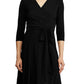 Ralph Lauren Women's Jersey Matte Midi Dress Black Size 8