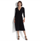Ralph Lauren Women's Jersey Matte Midi Dress Black Size 8