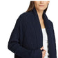 Ralph Lauren Women's Long Sleeve Open Cardigan Sweater Blue Size 34X16