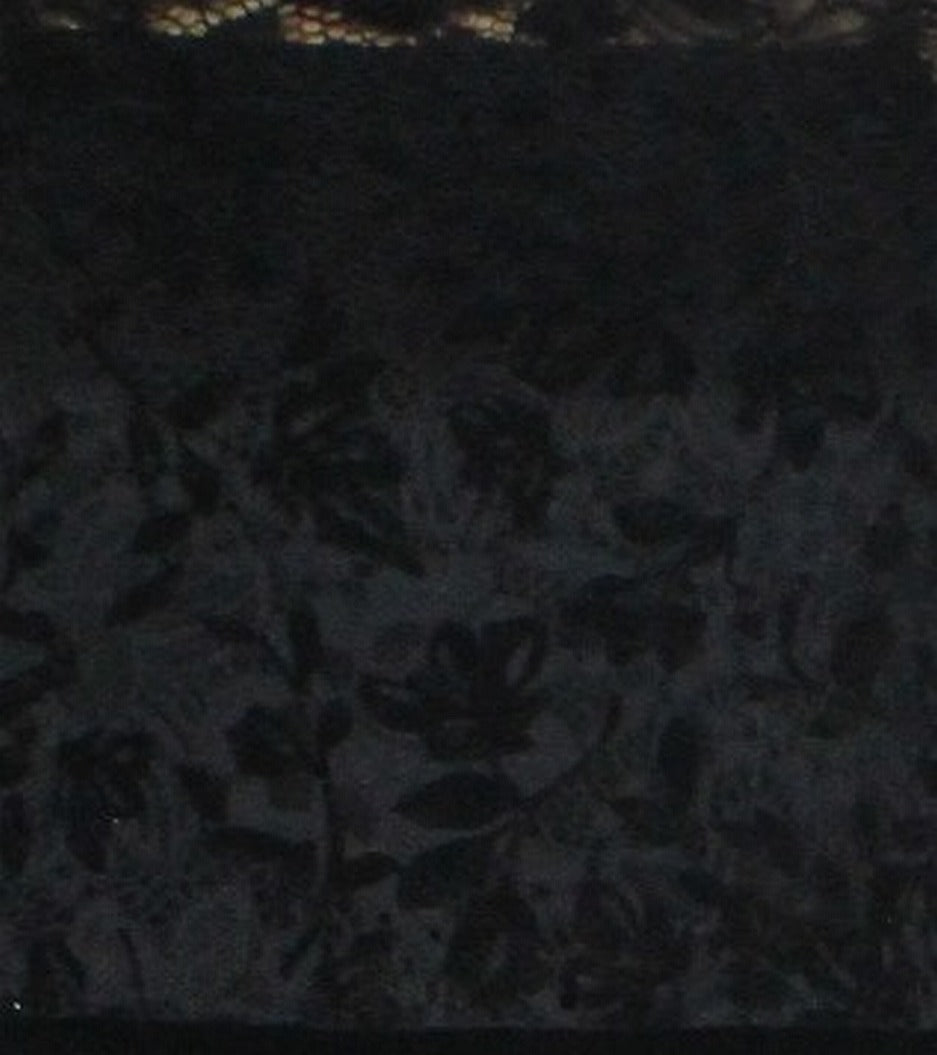 Ralph Lauren Women's a Line Velvet Lace Dress Black Size 2 Petite