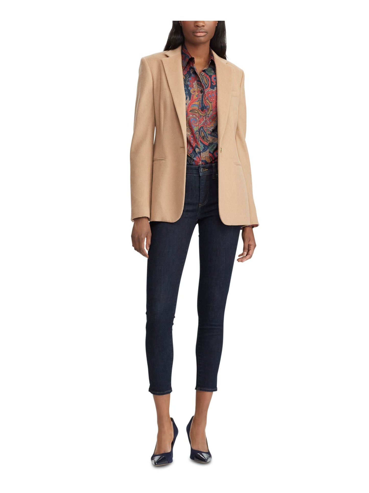 Ralph Lauren Women's Blazer Jacket Brown Size 16