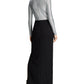 Ralph Lauren Women's Sequined Long Sleeve Asymmetrical Neckline Maxi Evening Sheath Dress Black Size 10